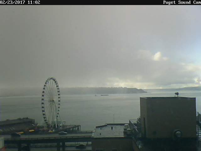 Puget Sound Cam Snow Rolling In