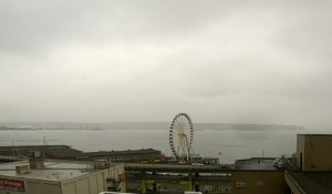 Seattle Waterfront Webcam SWW Cloudy Skies 08 02 2018