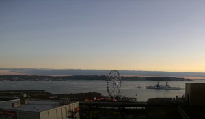 Seattle Waterfront Webcam SWW Coast Guard Cutter 08 03 2018