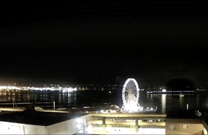 Seattle Waterfront Webcam SWW SWW Great Wheel and Tanker with Tugboat at Midnight 08 15 2018