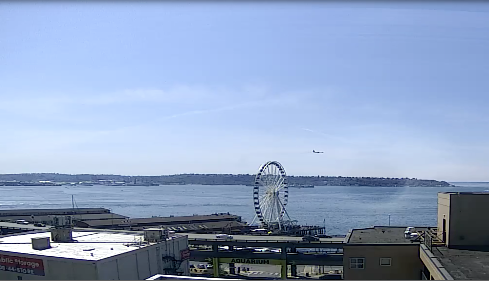 Seattle Waterfront Webcam SWW Single Blue Angel 08 05 2018