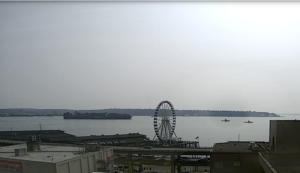 Seattle Waterfront Webcam SWW Tanker and Two Tugs One 08 2018