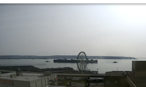 Seattle Waterfront Webcam SWW Tanker and Two Tugs Two 08 2018