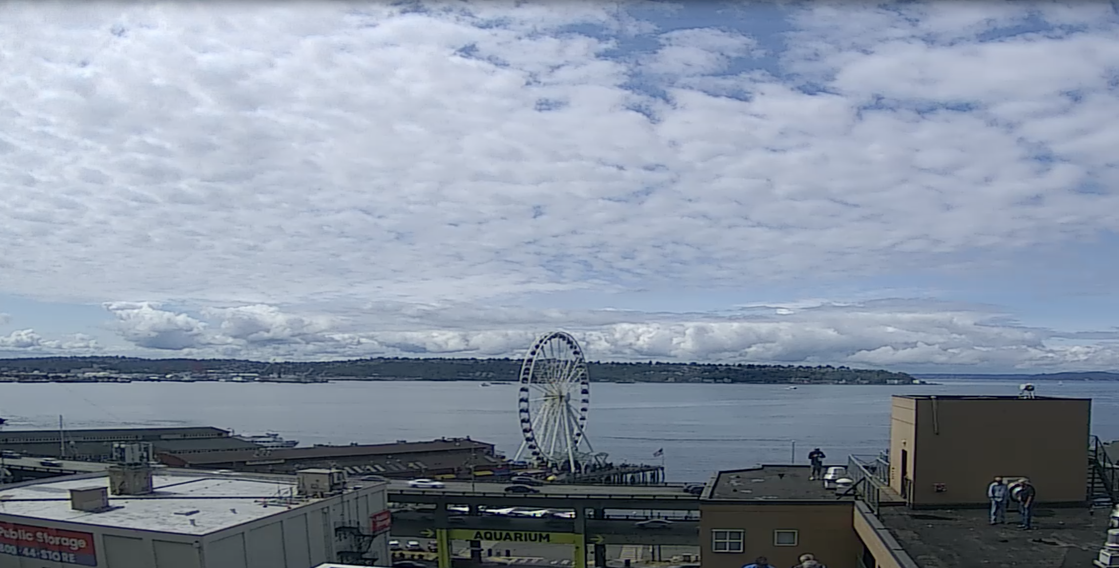 Seattle Waterfront Webcam SWW Waiting for the Blue Skies 08 03 2018